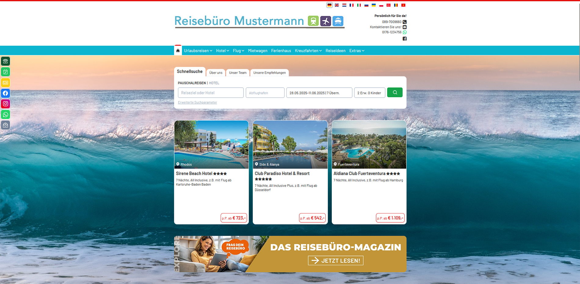 Reisebüro Mustermann