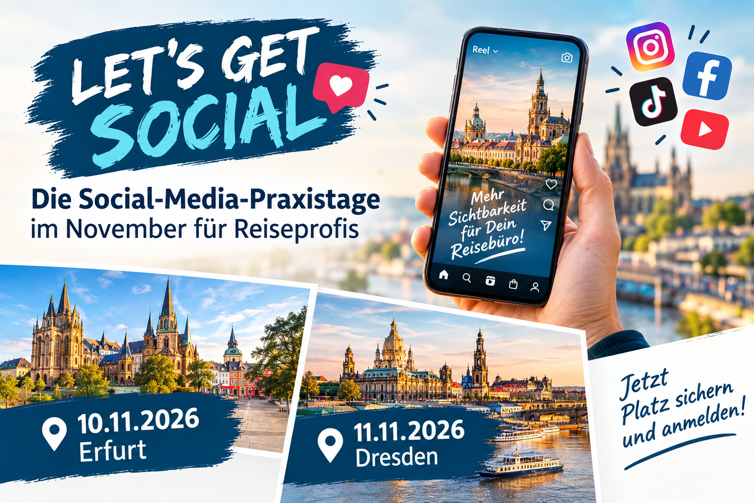 Symbolbild Social Media Praxistage