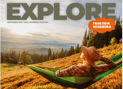 Cover der September Augsabe vom Reisemagazin EXPLOR
