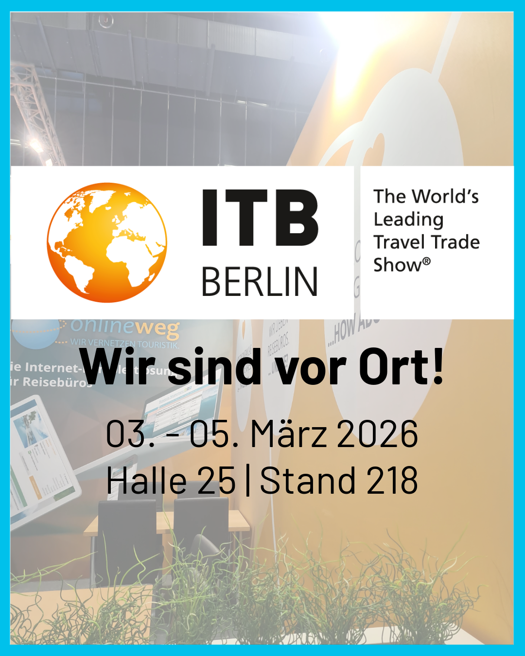 ITB Logo mit Termin und Messestand